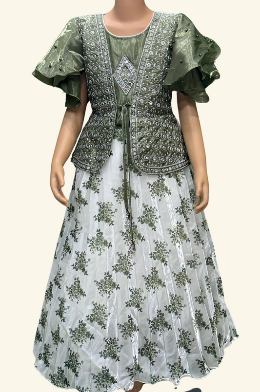 Attached Coat Full Frocks 20