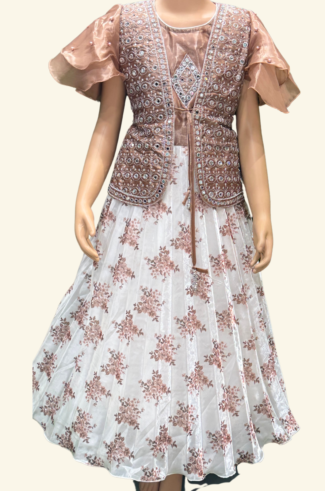 Attached Coat Full Frocks 20