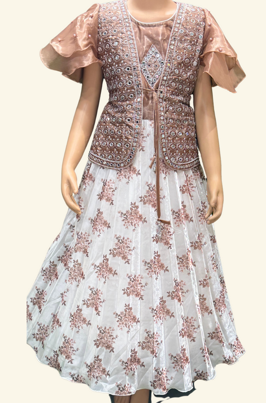 Attached Coat Full Frocks 20