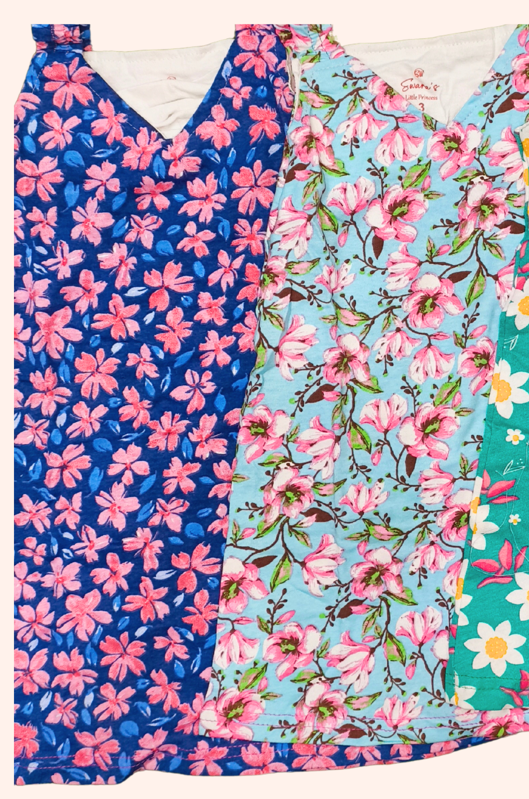 Elastic Shoulder Type Cotton knit Frocks for Little One's Buy 5 @ 399(Random 5 Prints)