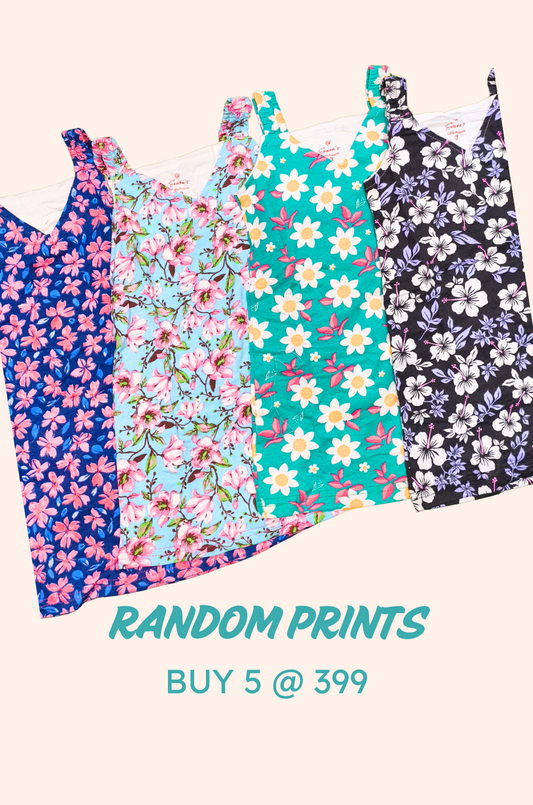 Spring Shoulder Type Cotton Frocks for Little One's Buy 5 @ 399