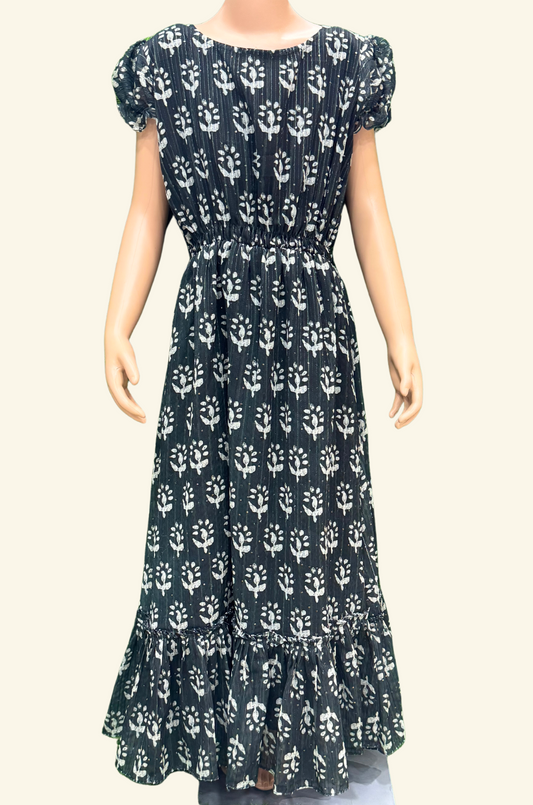 Designer Frock Puff And Full Sleeve 14