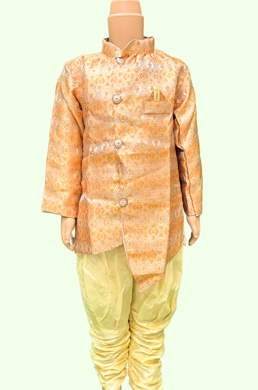 Modular Flower Pattern Sharwani