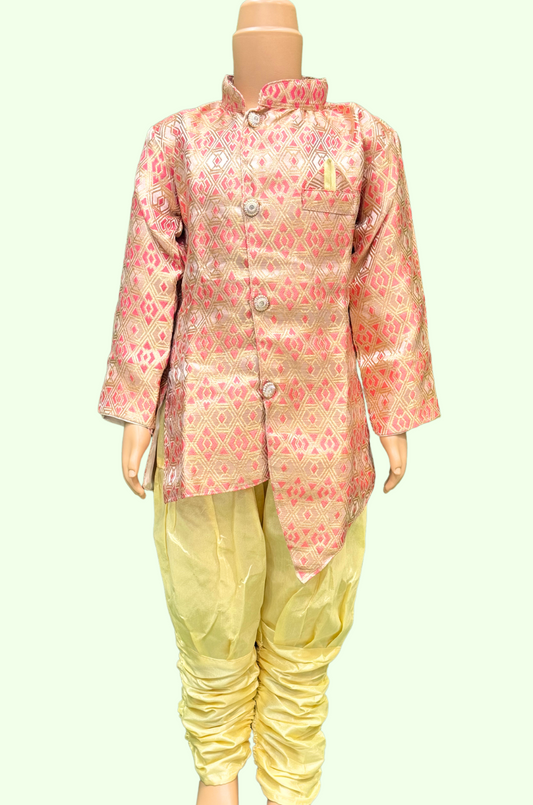 Modular Flower Pattern Sharwani