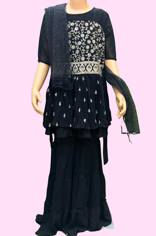 Sharara Suit with elegant embroidery