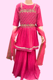 Sharara Suit with inner sleeve model