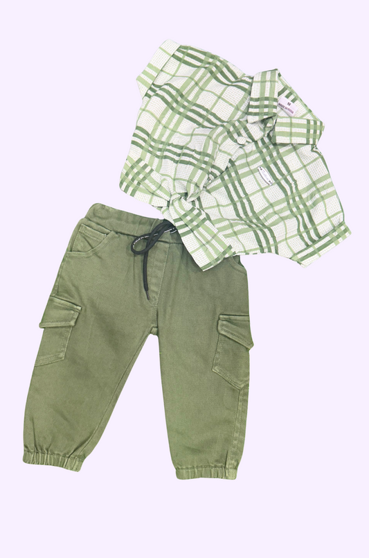 Kids Western Top And Jogger Bottom 42