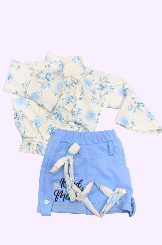 Girls Western Top and Shorts -41