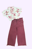 Girls Western Top and Loose Fit Pant 32