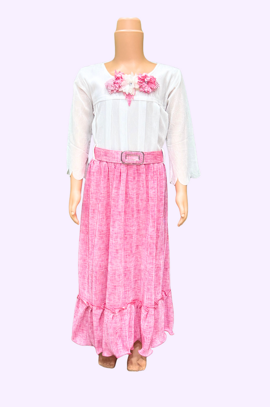 Western Top and Skirt Set -31