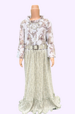Girls Western Fleeted Neck 30