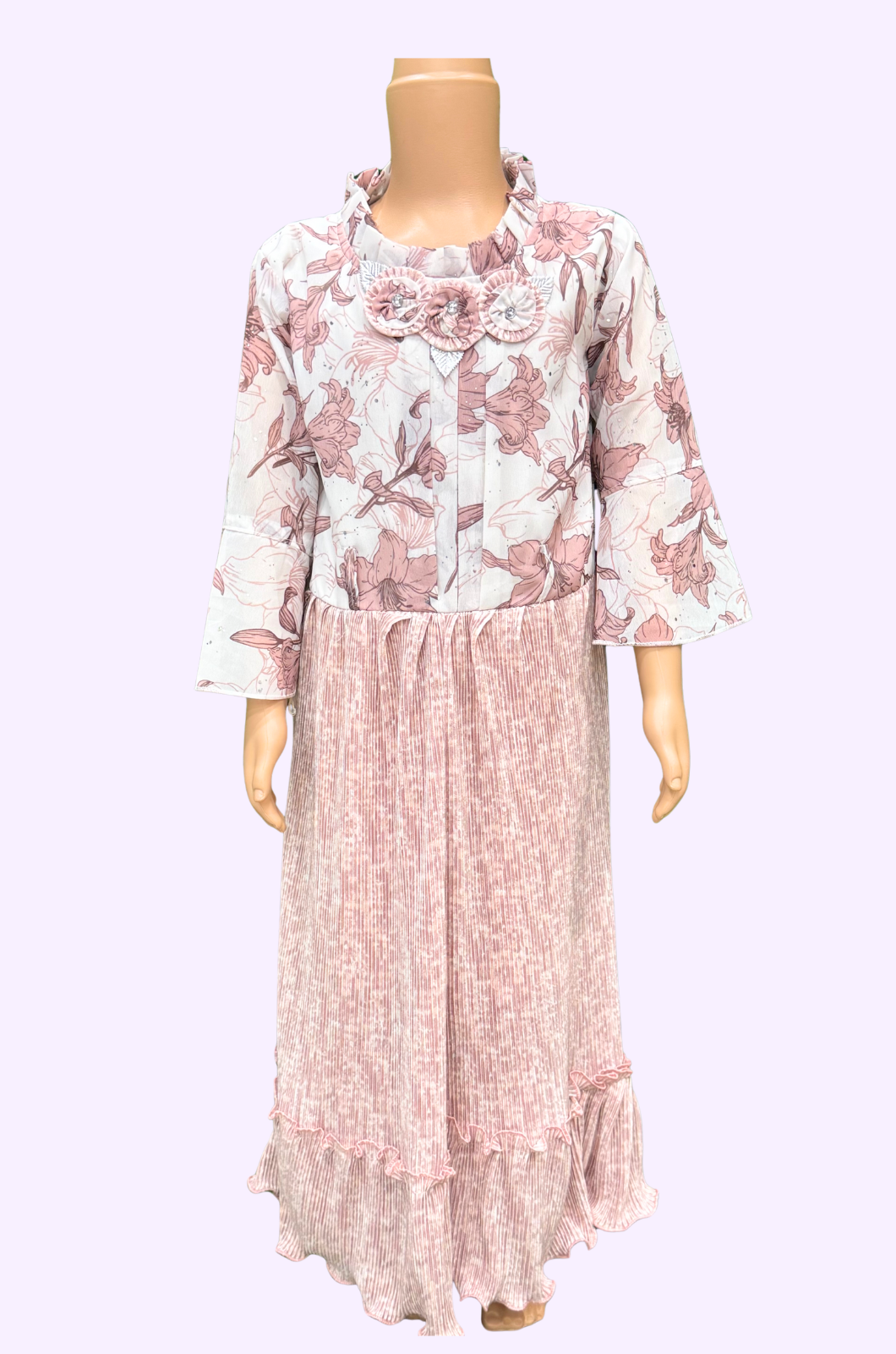 Girls Western Fleeted Neck 30