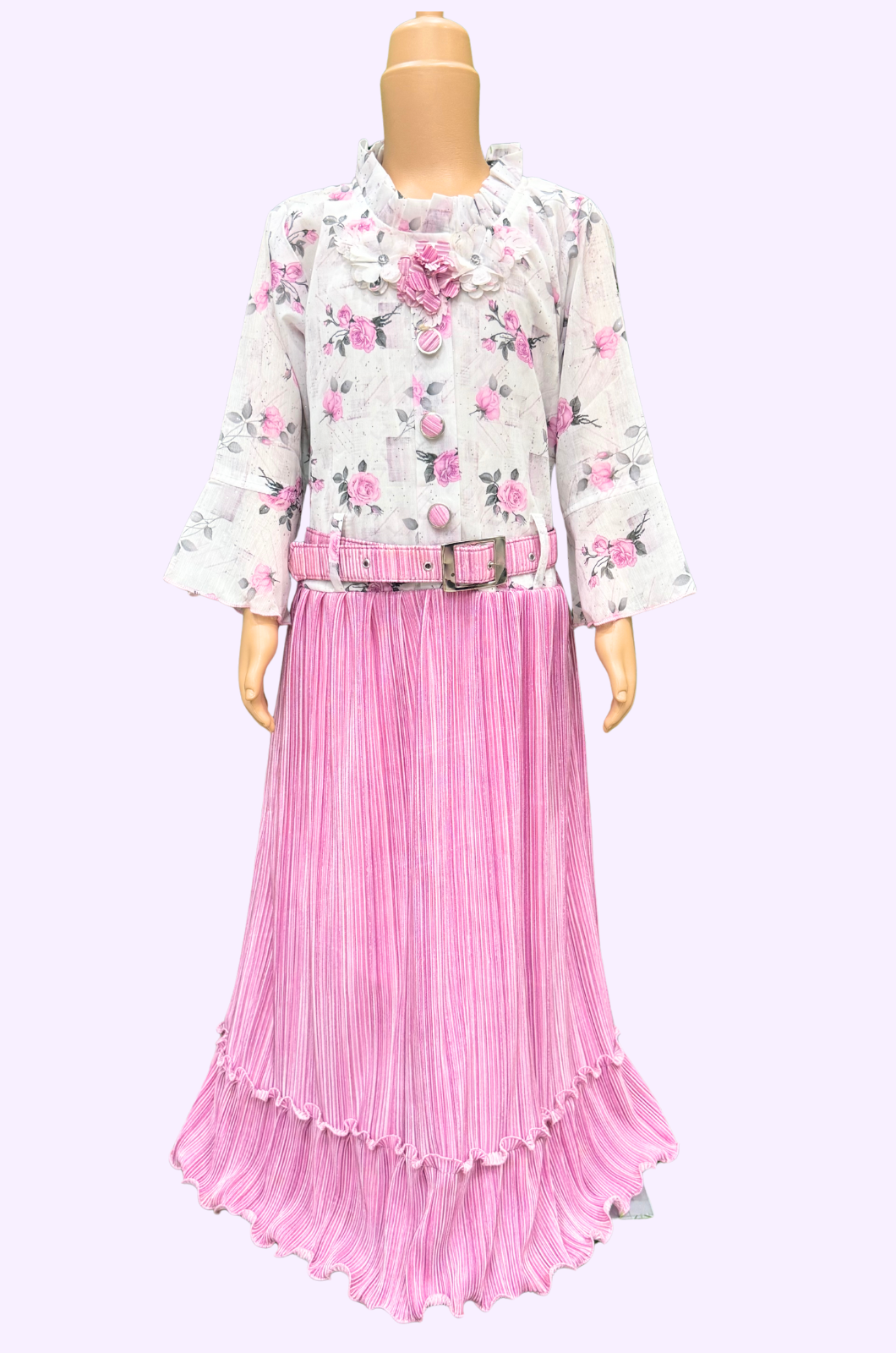 Western Fleeted Neck Frock 28