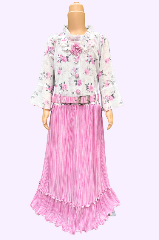 Western Fleeted Neck Frock 28
