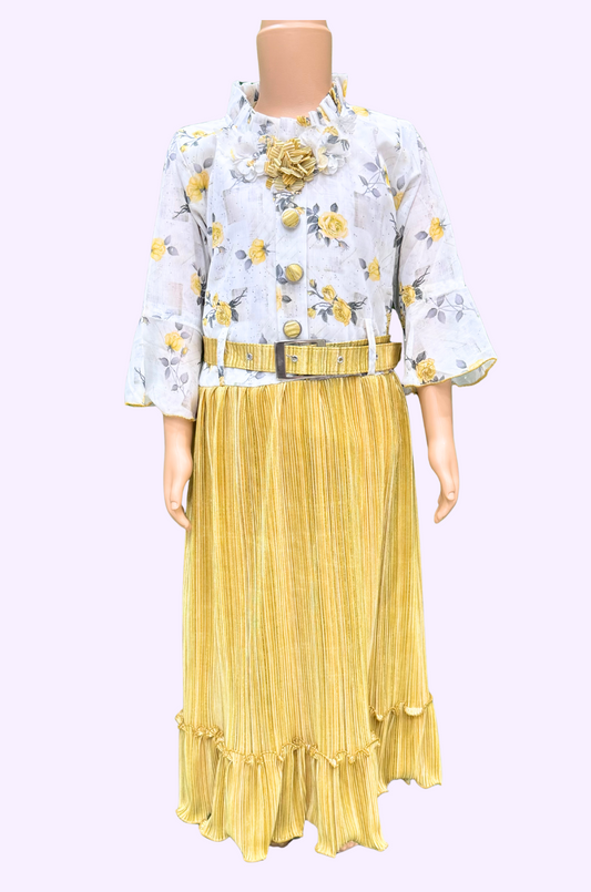 Western Fleeted Neck Frock 28