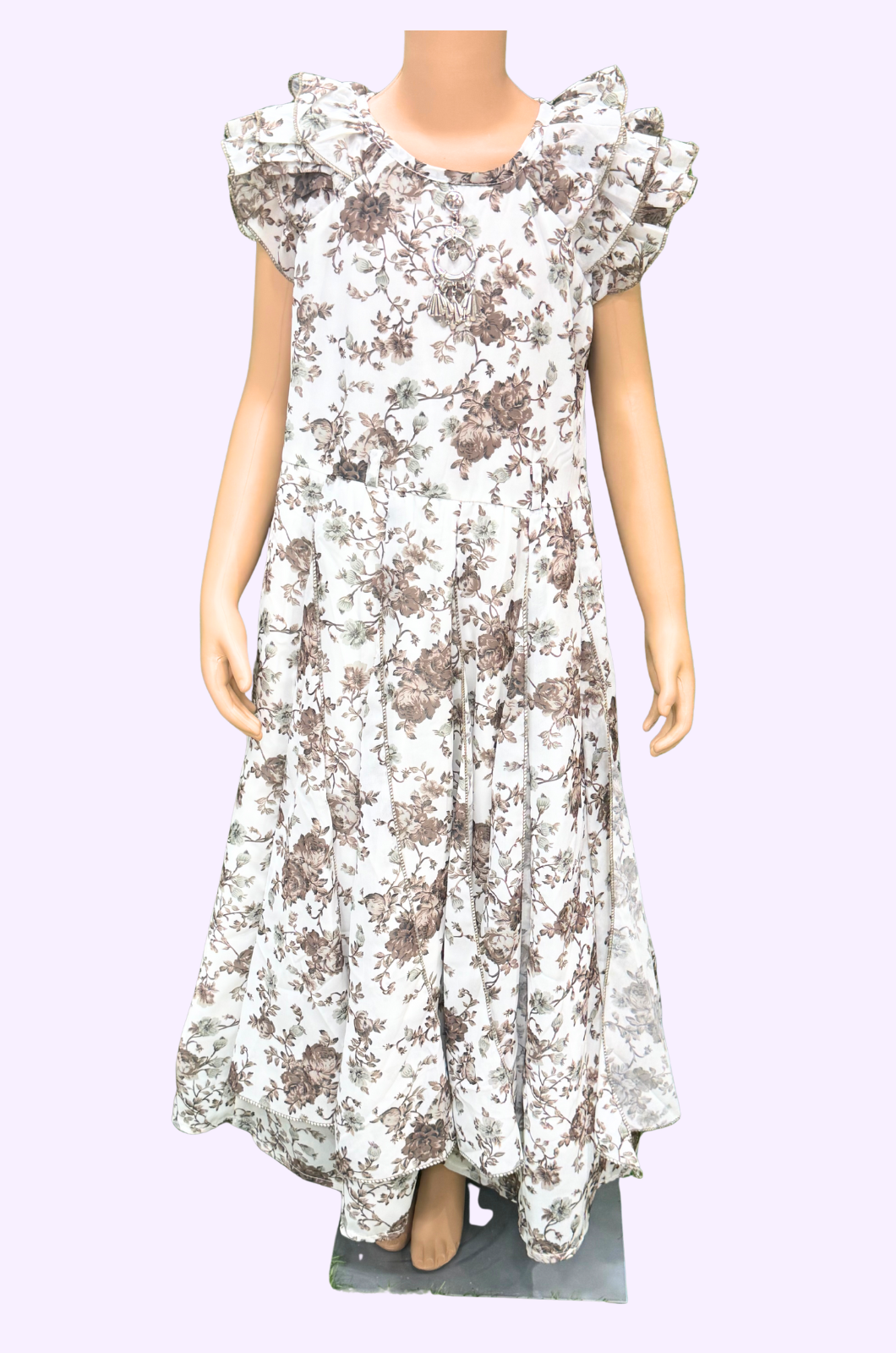 Girls Western Full Frock-27