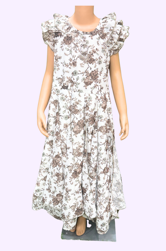 Girls Western Full Frock-27