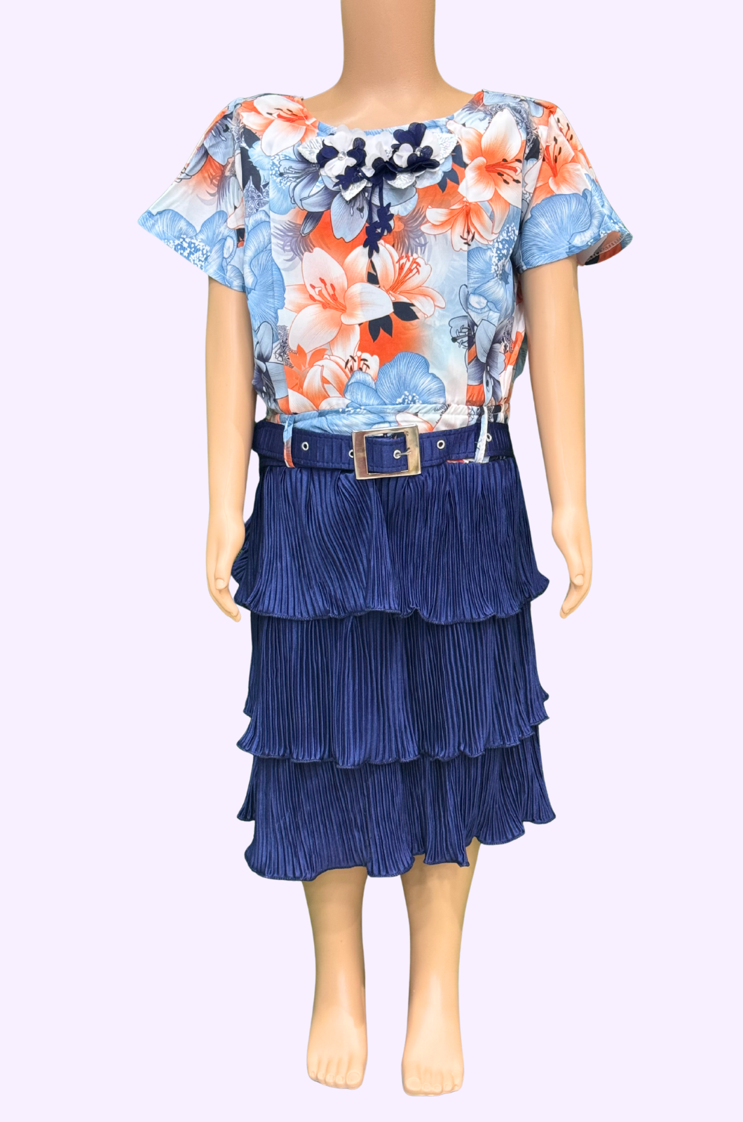 Girls Western Balloon Frock-23