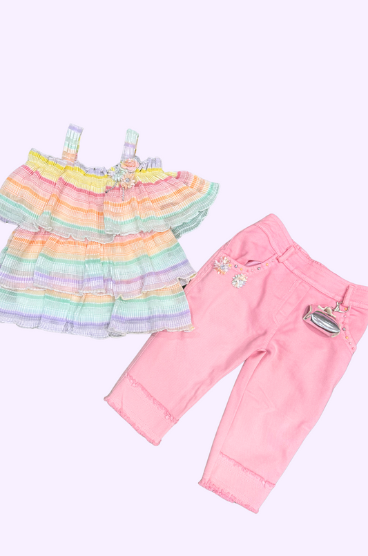Sleeve less top for Girls -17