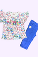 Blue floral