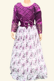 Checked Stone Full Frock-37