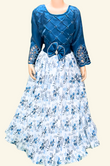 Checked Stone Full Frock-37