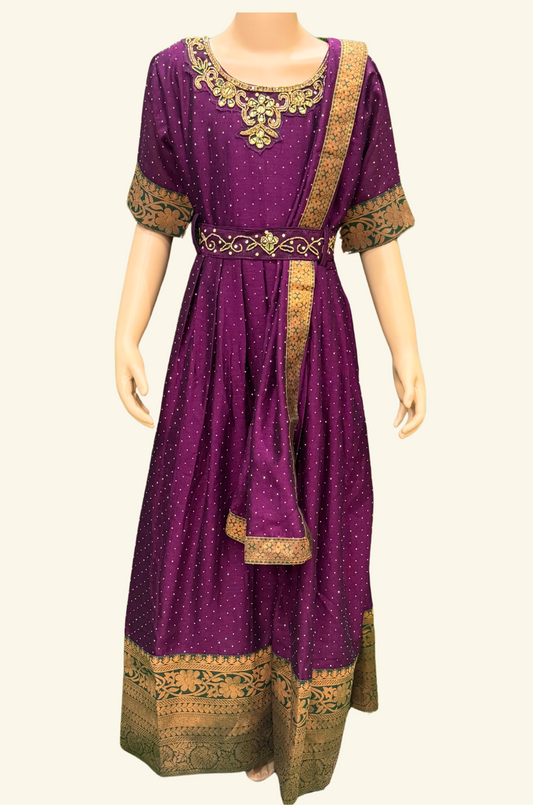 Half Saree Frock Model 22