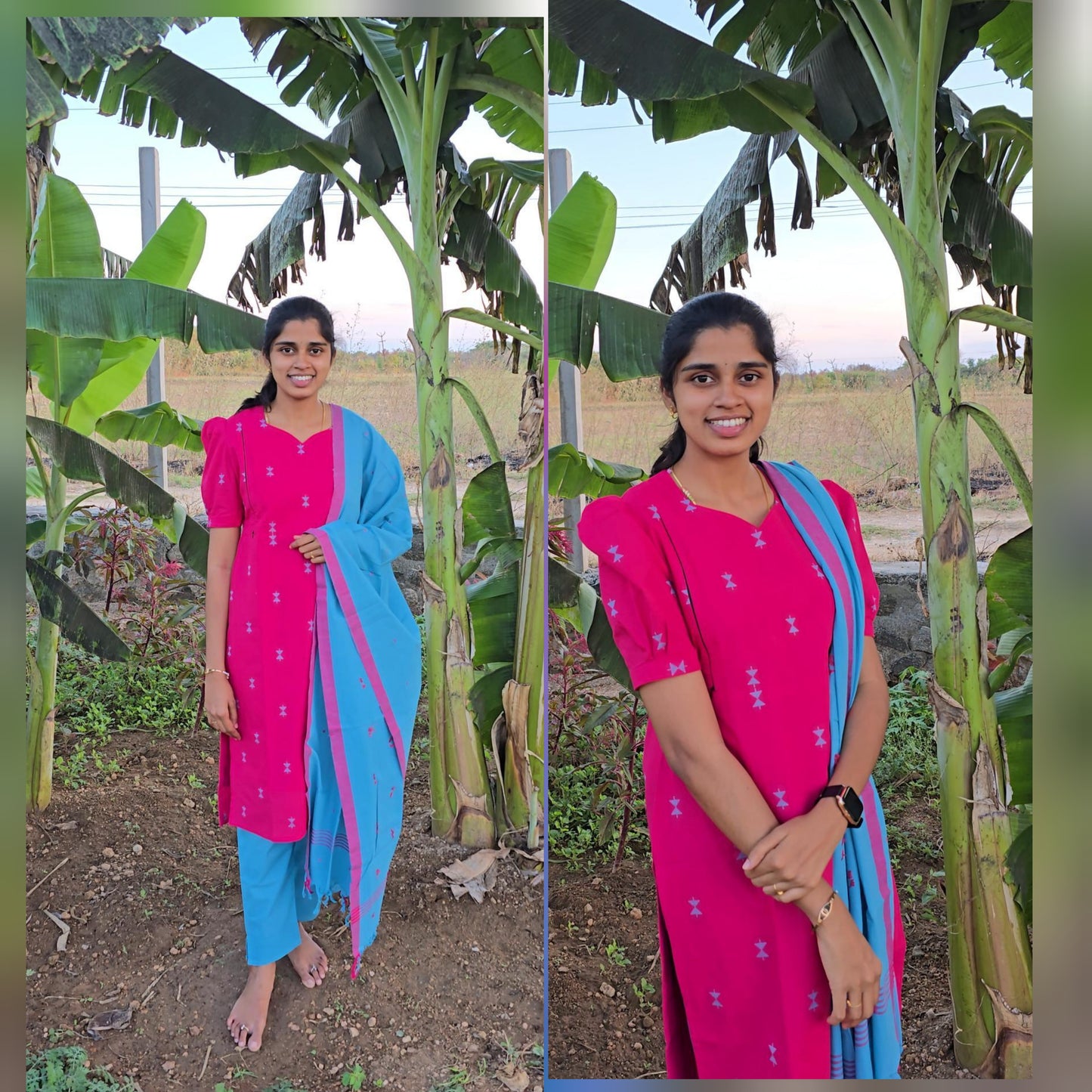Feeding/Maternity Premium Handloom Cotton Salwar Set( WITH LINING)
