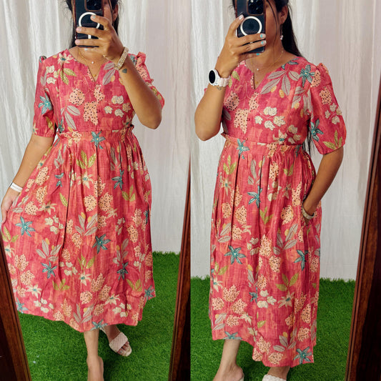 Premium Vatican Cotton Maxi ( with cotton Lining ) Feeding/Non Feeding FC0080