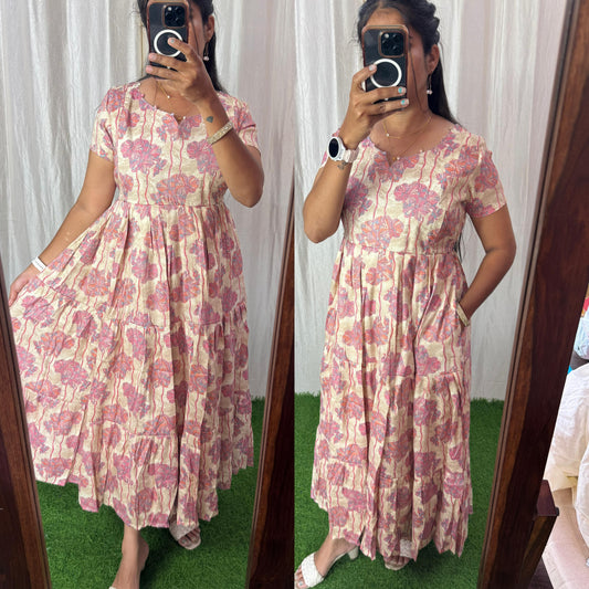 Premium Vatican Cotton Maxi ( with cotton Lining ) Feeding/Non Feeding FC0078