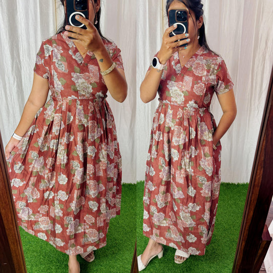 Premium Berlin Cotton Maxi ( with cotton Lining ) Feeding/Non Feeding FC0347