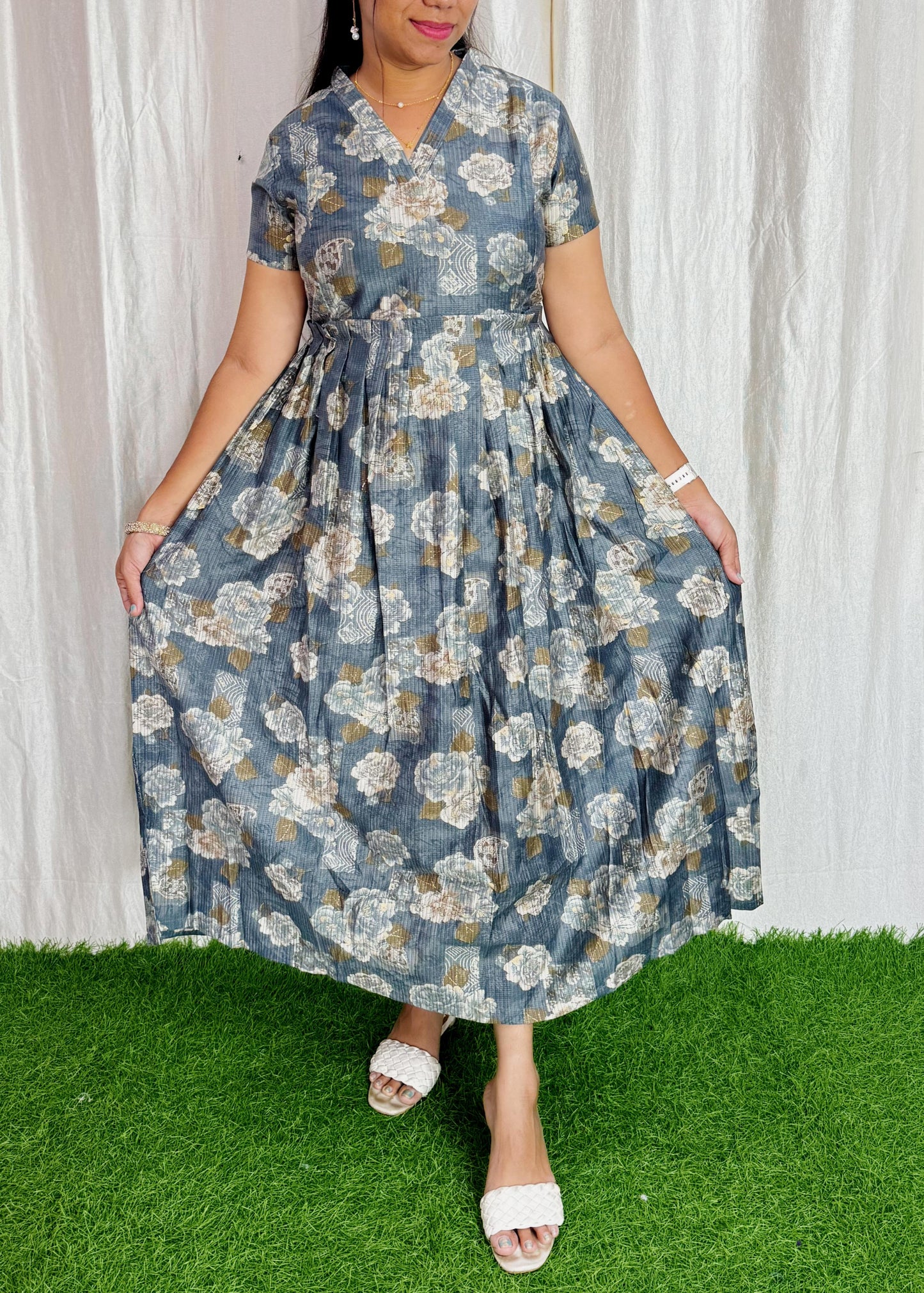 Premium Berlin Cotton Maxi ( with cotton Lining ) Feeding/Non Feeding FC0346