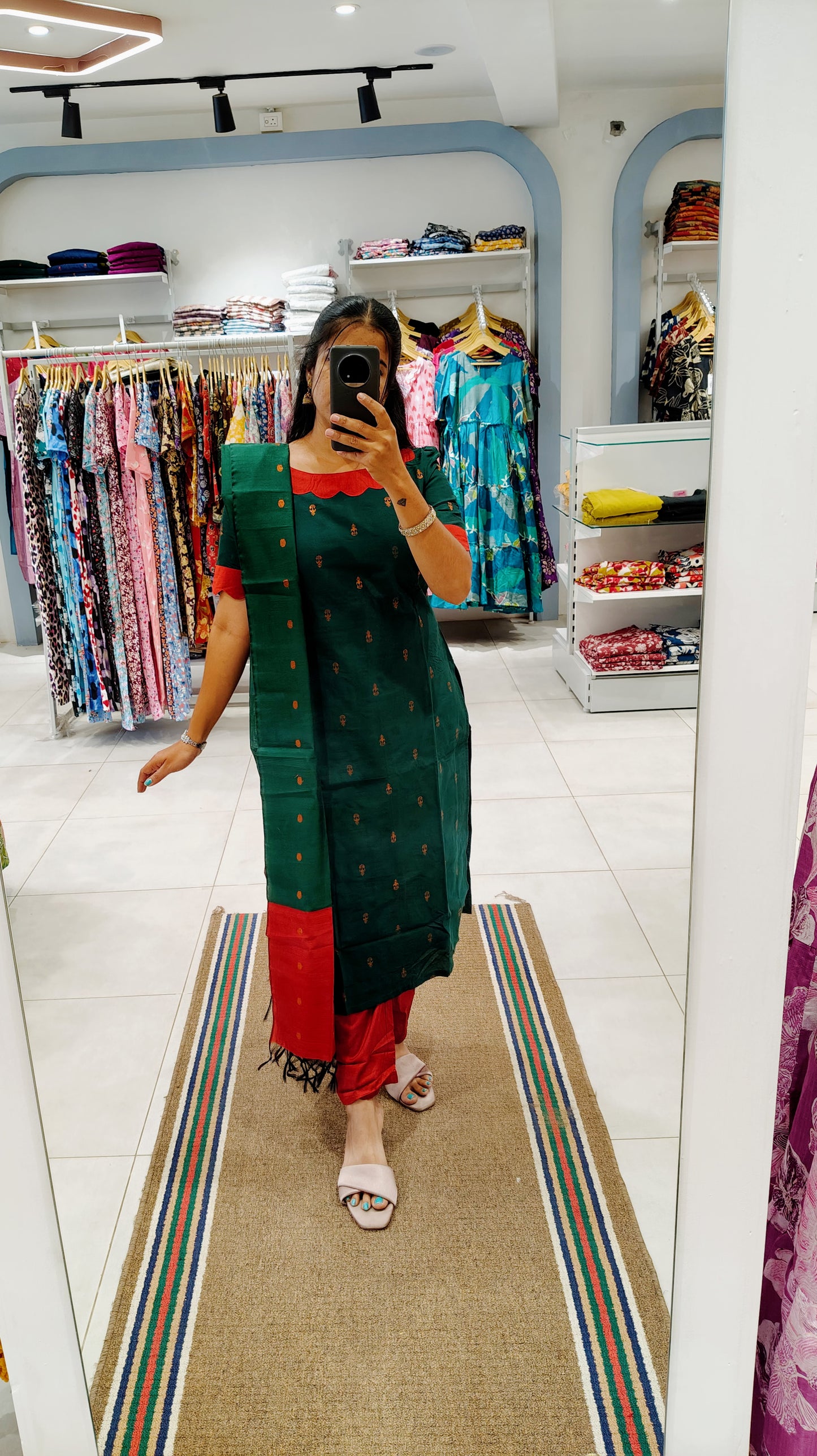 Premium Raw Silk Salwar Set-(Top,Bottom,Duppatta)-Non Feeding Only
