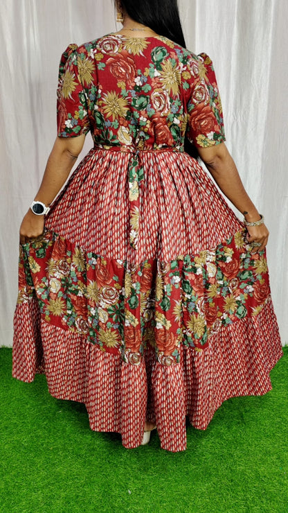 Premium Cotton Fabric Maxi and Duppata with Cotton lining FC0100