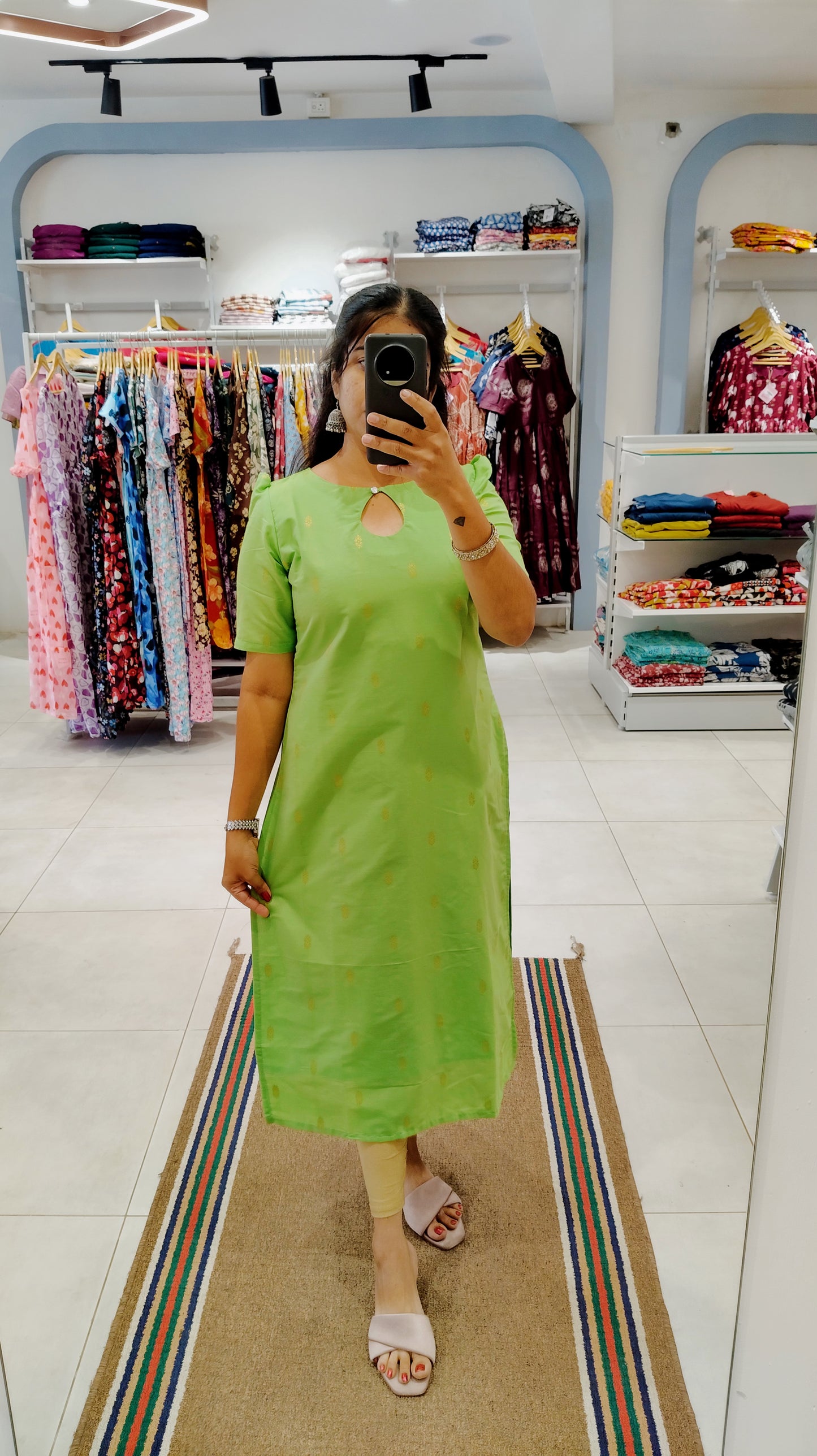 Premium Raw Silk Kurti (With Lining) Non-Feeding