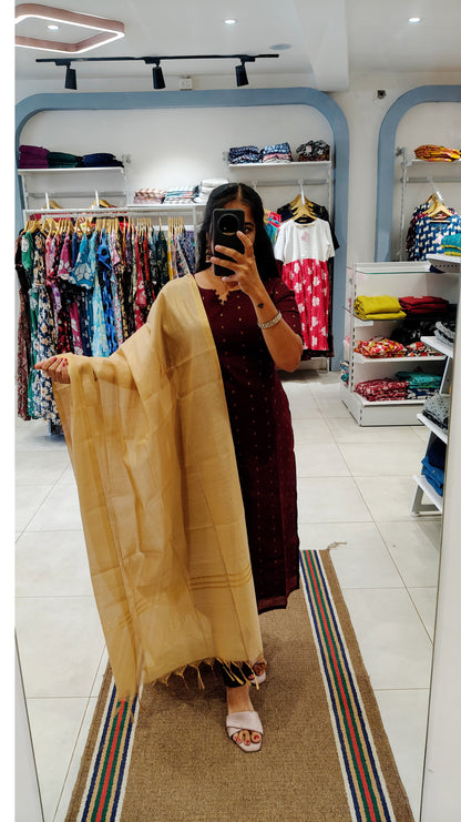 Premium Raw Silk Salwar Set-(Top,Bottom,Duppatta)-Non Feeding Only