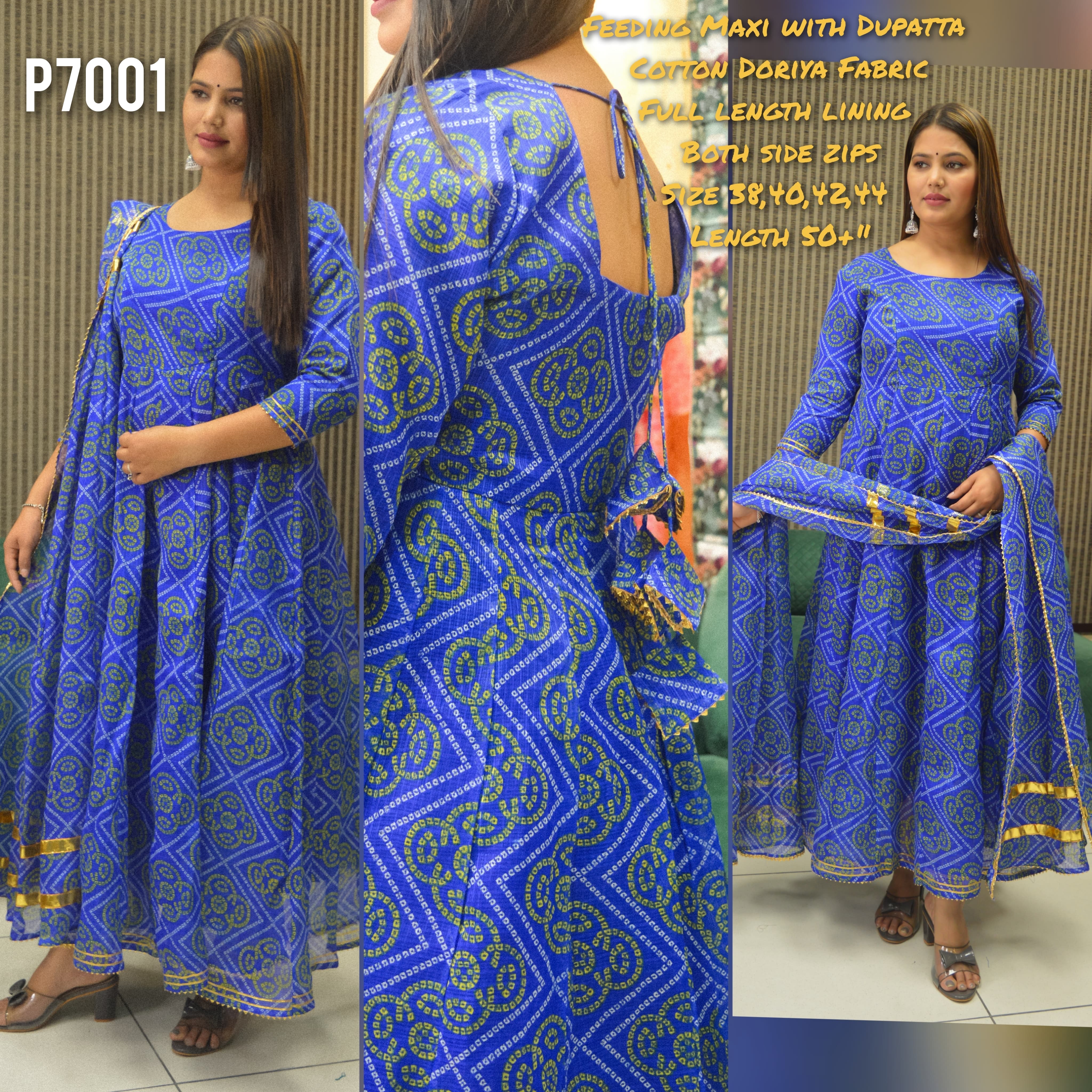 Fash03 Feeding Maxi with Dupatta