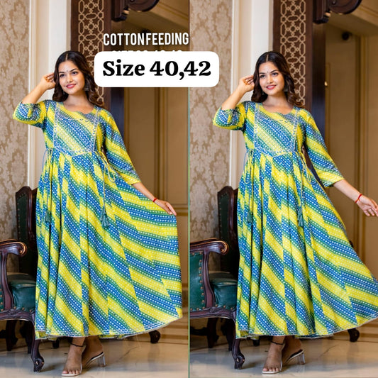 Feeding Partywear Flared Gown