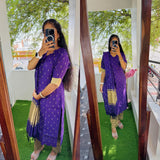Feeding/Maternity - Premium Elite Salwar Suit Set(Top,Bottom,Duppata)