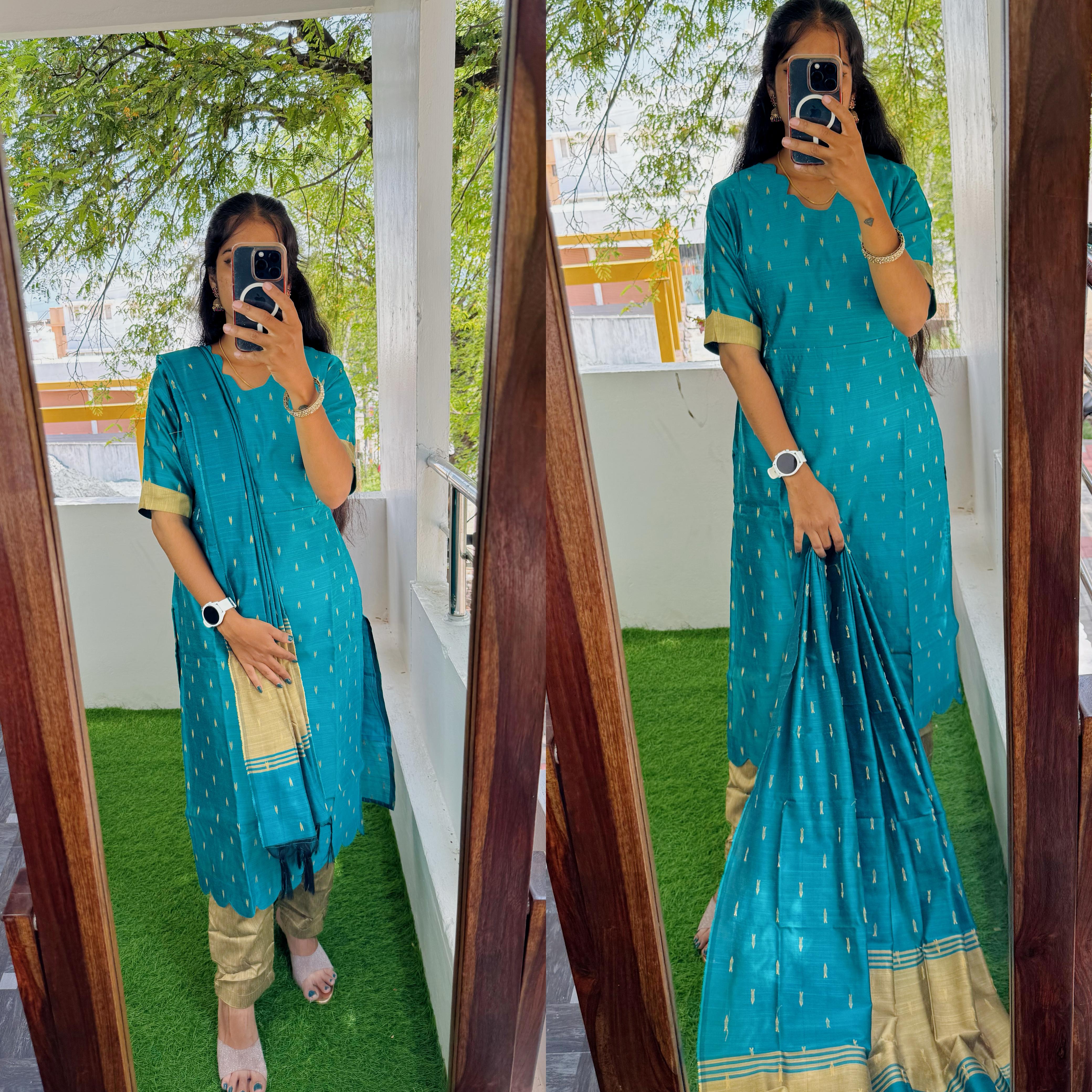 Feeding/Maternity - Premium Elite Salwar Suit Set(Top,Bottom,Duppata)