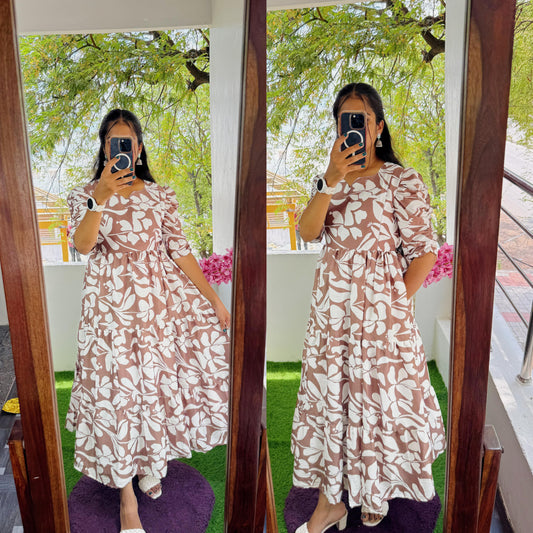 Feeding/Maternity- Premium 3 tier Maxi with lining
