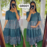 New Feeding/Maternity Pure cotton Maxi with lining