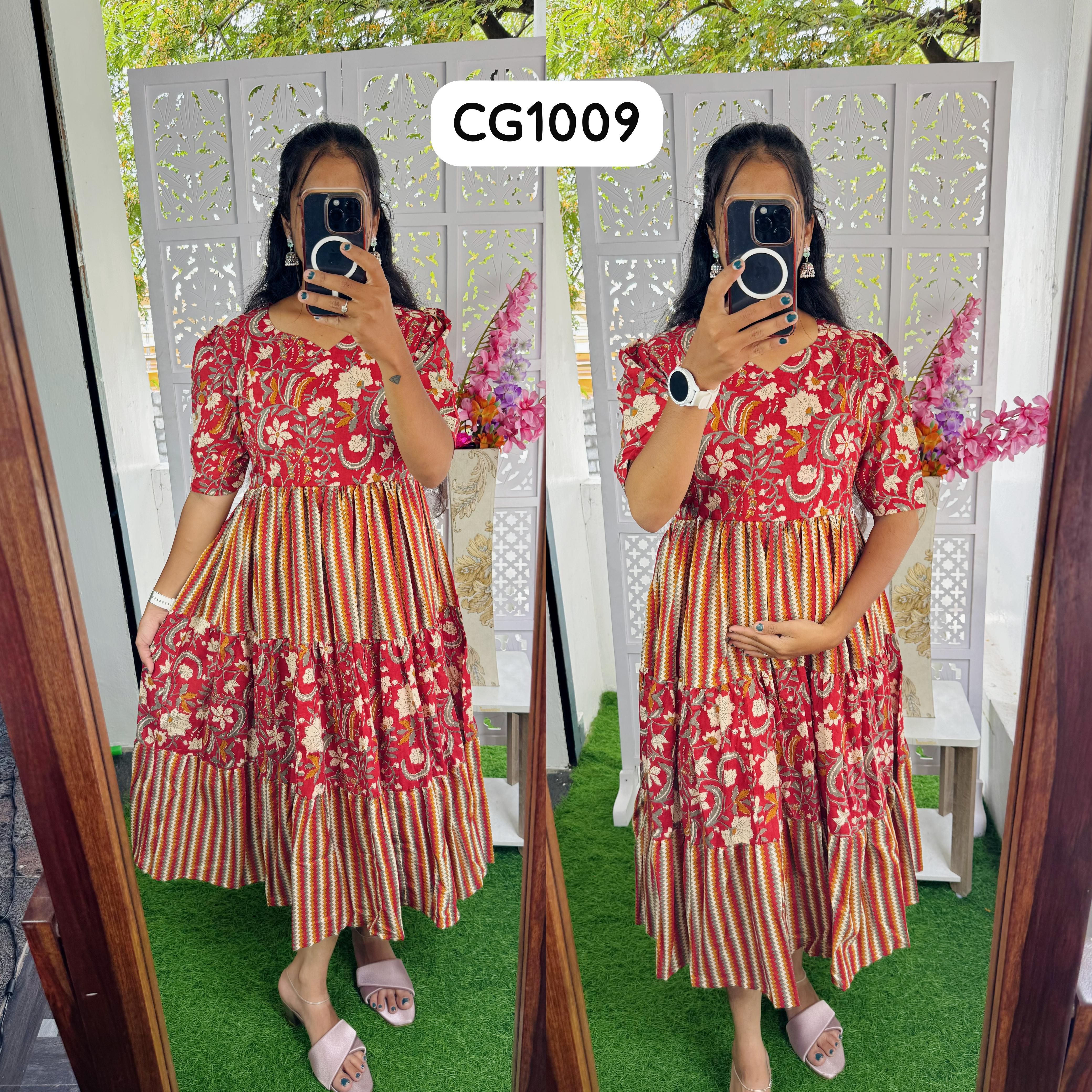 New Feeding/Maternity Pure cotton Maxi with lining