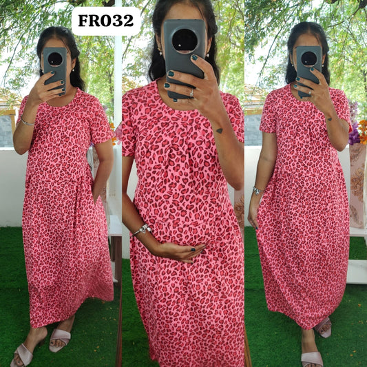 Frill Zipless Feeding/Maternity Pull up Maxi Length-Buy 3@1000 ship extra