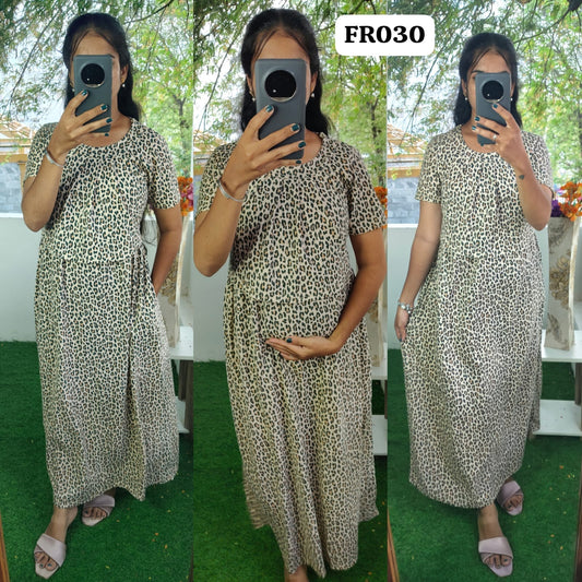 Frill Zipless Feeding/Maternity Pull up Maxi Length-Buy 3@1000 ship extra