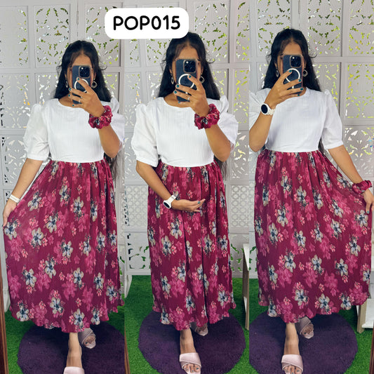 Feeding/Maternity Popcorn Western dress