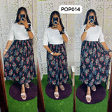 New Feeding/Maternity Popcorn Western dress(Free scrunchie)