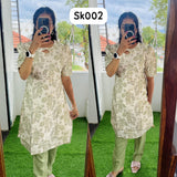 Feeding/Non feeding Vatican Printed Top and bottom Set(with Lining)