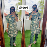 Feeding/Non feeding Vatican Printed Top and bottom Set(with Lining)