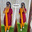 NT006- Premium Mangalagiri Cotton Salwar Set-(Top,Bottom,Duppatta)- Feeding/Non Feeding